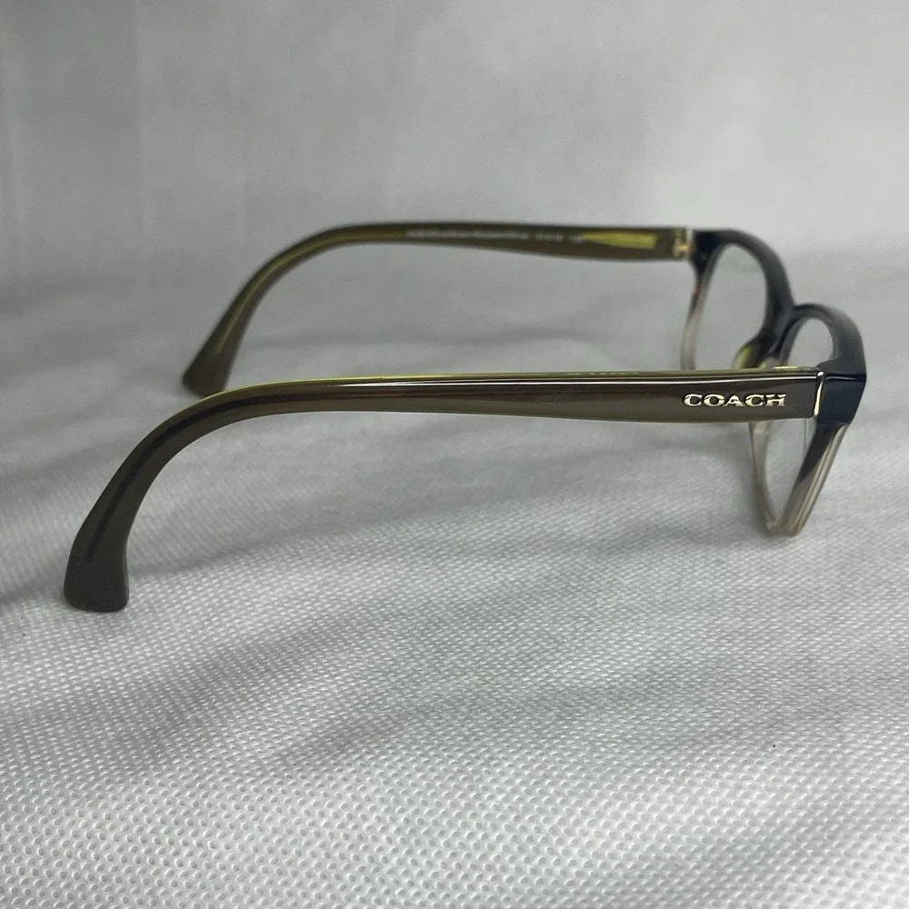 Coach  Square Olive Brown Gradient Glasses Frame ONLY HC6089  5400 51-16-135